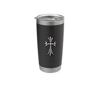 The Ever Pave Celtic Silver Cross Bicchiere termico in acciaio inox doppia parete