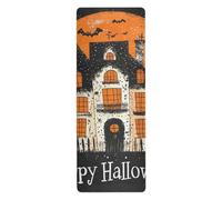 The Evil Yellow Pumpkin Castle on Halloween viaggio yoga mat per casa palestra stampato, antiscivolo, antiscivolo yoga asciugamano e borsa tapete para ejercicio 180,3 x 66 cm