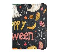 The Evil Yellow Pumpkin on Halloween Porta passaporto in pelle per gli uomini di viaggio per viaggio Vaccino Card Holder Cover Combo Passaporto Cover Holder Wallet Case per le donne Impermeabile