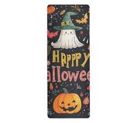 The Evil Yellow Pumpkin on Halloween viaggio yoga mat packable per le donne stampato, antiscivolo, caldo yoga asciugamano mat con borsa per il trasporto tapete para ejercicio 180,3 x 66 cm