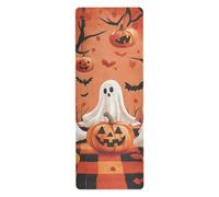 The Evil Yellow Pumpkin on Halloween viaggio yoga mat per le donne stampato, antiscivolo, caldo yoga asciugamano mat e borsa tapete para ejercicio 180,3 x 66 cm