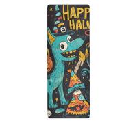 The Evil Yellow Pumpkin on Halloween viaggio yoga stuoie per esercizio stampato, antiscivolo, asciugamano per tappetino da yoga con borsa tapete para ejercicio 180,3 x 66 cm