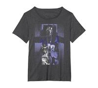 The Exorcist Purple Regan Approach Maglietta, Donna Plus-Size, Grigio Scuro, 1X