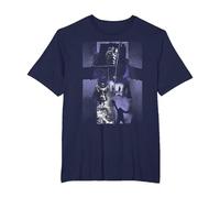 The Exorcist Purple Regan Approach Maglietta, Uomo Taglie Grandi, Navy, 3X Tall