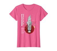 The Expanse Rocinante Ship Maglietta, Donna, Rosa mélange, 3XL