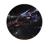 The Expanse Space Battles Tappetino per mouse rotondo impermeabile antiscivolo Tappetino per mouse rotondo da 20,3 cm per lavoro e gioco