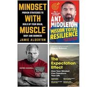 The Expectation Effect, Mission Total Resilience, Mindset With Muscle & Approach Without Caution 4 Books Collection Set