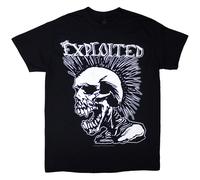The Exploited Mohican Skull autorizzato Uomo maglietta