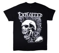 The Exploited Mohican Skull autorizzato Uomo maglietta
