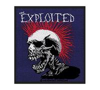 The Exploited Patch Mohican Multicolour Band Logo Ufficiale Woven (10Cm X 10Cm) Size Accessory Size