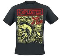 The Exploited Punks Not Dead Uomo T-Shirt Nero XL 100% Cotone Regular
