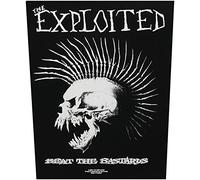 The Exploited - Targhetta da Cucire con Scritta in Inglese “Beat The Bastards” [Titolo di Una Canzone del Gruppo The Exploited]