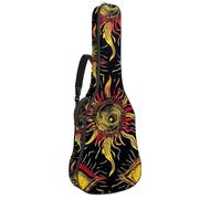 The Eye of God in Art - Custodia per chitarra acustica con 2 tasche, tracolla regolabile e gancio posteriore, adatta per chitarre elettriche, bassi e chitarre classiche, L'occhio di Dio nell'arte,