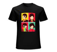 The Fab Four Rock And Roll Guita Graphic Band O-Neck 100% Cotton Short Sleeve Unisex T-Shirt S