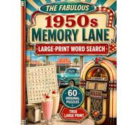 The Fabulous 1950s Memory Lane: Large-Print Word Search