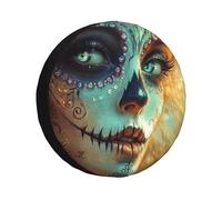 The Face Of The Diamond Girl, copertura per ruota di scorta, impermeabile, antipolvere, universale, adatta per rimorchi, camper, SUV, camion, camper, 35,5 cm