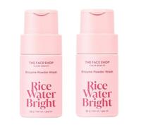 The Face Shop Acqua di Riso Bright Enzyme Powder Wash 55g x2 | Detergente Esf...