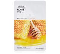 The Face Shop - Real Nature - Face Mask Sheet Honey - radiosa e illuminata - Tutti i tipi di pelle (1 confezione - 20 g)