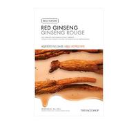 The Face Shop - Real Nature - Face Mask Sheet Red Ginseng - idratante e rivitalizzante - Tutti i tipi di pelle (1 confezione - 20 g)