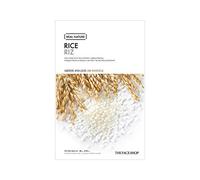 The Face Shop - Real Nature - Foglio con maschera per il viso al riso - Illumina istantaneamente il tono della pelle spenta (1 confezione - 20 g)