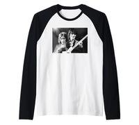 The Faces Rod Stewart e Ronnie Wood Reading Festival 1972 Maglia con Maniche Raglan