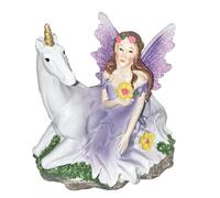 The Fairies Enchanted Garden Seduto Fairy Con Unicorno - Scelta Colore
