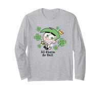 The Fairly OddParents St. Patrick's Day Clover all Charm Maglia a Manica