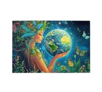 The Fairy Flower Girl Hold The Planet 1000 Pezzi Puzzle Per Adulti Puzzle In Legno Per Adulti Regali Decorazione Della Casa