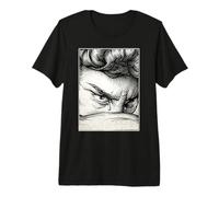 The Fallen Angel Blackwork Lucifer Incisione Maglietta Premium