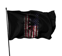 The Fallen Soldier On Flag 3x5 piedi con due occhielli in ottone, doppia cucitura, colore vivido anti-scolorimento