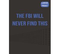 The FBI Will Never Find This: Large Print Discreet Password Logbook with A-Z Tabs | Private Internet Address & Login Organizer | 8.5"x11", 106 pages...Gift for Men, Women & Privacy Lovers