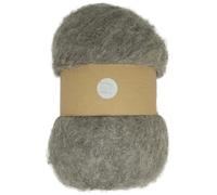 The Felt Box Lana per infeltrimento ad aghi, 100 g, colore grigio naturale, fibre corte a grana grossa, senza mulesing, lana NZ per infeltrimento e filatura
