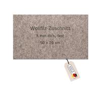 The Felt Store feltro 50 x 30 cm spessore 5 mm, peso specifico 0,36 (solido) feltro spesso, feltro di lana - Made in Germany