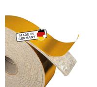 The Felt Store Nastro in feltro autoadesivo, larghezza 40 mm, spessore 4 mm, lunghezza 4 m, grigio screziato, protezione da sonagli, nastro sigillante in feltro - Made in Germany