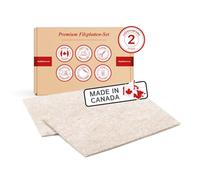 The Felt Store Tagli di Feltro, Circa 15 cm x 21,6 cm x 0,5 cm, Ultra-Durevole, 2 Fogli, Protezione del Pavimento per Gambe, tavoli e sedie di mobili - Made in Canada