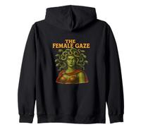 The Female Gaze Medusa Design Femminista Mitologia Statement Felpa con Cappuccio