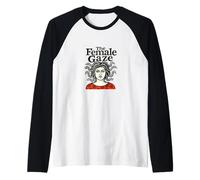 The Female Gaze Medusa Design Femminista Mitologia Statement Maglia con Maniche Raglan