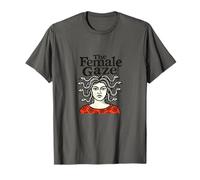 The Female Gaze Medusa Design Femminista Mitologia Statement Maglietta