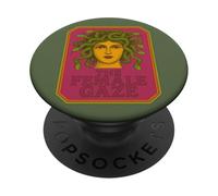The Female Gaze Medusa Mito Classico Retrò Femminista Estetica PopSockets PopGrip Adesivo