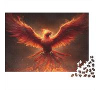 The Fierce And Majestic Fenice Rises from The Fiammas 1000pcs (75x50cm) Puzzle Adatto Per Adulti E Folla Dai 14 Anni in Su