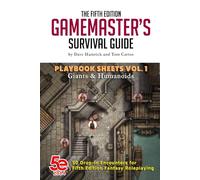The Fifth Edition Gamemaster's Survival Guide Playbook Sheets Volume 1 - Giants & Humanoids
