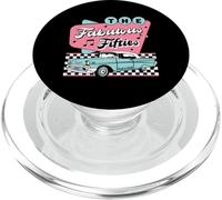 The Fifties 1950s Car Music Checkerboard Rockabilly Sock Hop PopSockets PopGrip per MagSafe