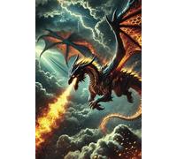 The Fire Dragon: A Legendary Fantasy Journal for Writing & Creativity: A 6x9 College-Ruled Notebook with 136 Pages - Perfect for Writers, Gamers, and Fantasy Enthusiasts