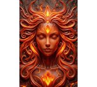 The Fire Goddess Frequency Journal: 124 Blank Pages, Size: 6'x9', Notebook, Diary, Drawing Book