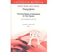 The First Booke of canzonets to 2 voyces: per 2 tenore gamben (Bass gamben, Violon Botticelli) Gioco Score