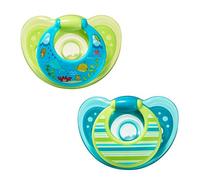 The First Years GumDrop Pacifier - Blue/Green - 6-18 Months by The First Years