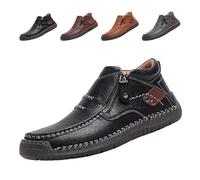 The First Young Driving Boots Men, The First Young Shoes Men, Suitable for Outdoor and Travel (Black,40)