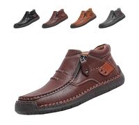 The First Young Driving Boots Men, The First Young Shoes Men, Suitable for Outdoor and Travel (Dark Brown,46)