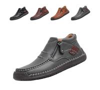 The First Young Driving Boots Men, The First Young Shoes Men, Suitable for Outdoor and Travel (Grey,41)