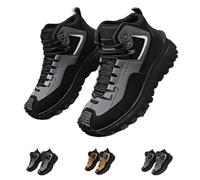 The First Young Shoes Men, Stivali con punta in acciaio Thefirstyoung, Scarponi da lavoro di sicurezza da uomo per escursioni all'aperto (Gray,42)